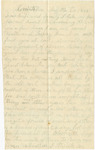 Letter, Alexander "Alex" M. Jones to Sarah "Sallie" Jones, Corinth, Mississippi, 1864 May 20