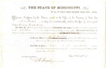 Probate Clerk commission, DeSoto County, Mississippi, 1865