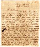 Letter to Rowena Woollard, 1863
