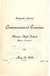 Ramer High School commencement exercises program, 1936
