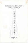 Ramer High School commencement program, 1947