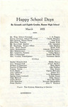 Ramer High School play program, 1922