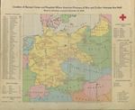 Red Cross map of German prisoner of war camps, 1945