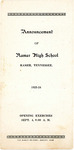Ramer High School Announcement, 1923
