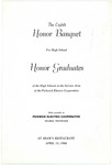 Eighth Honor Graduates Banquet program, 1968
