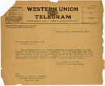 Telegram, E. F. Leathem & Company, Memphis, Tennessee, to James Stewart & Company, Inc., New York, New York, 1917 December 27