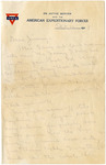 Letter, from soldier J. Earl[e] Patterson to James A. Matthews, Montgomery, Alabama, 1918 October 12