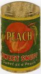 Peach Sweet Snuff promotional notebook, c. 1949