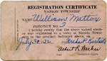 Voter Registration for William Mattox, 1932 July 30