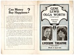 Lyceum Theatre, Memphis, program, 1927 April