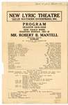 Robert B. Mantell company program, Memphis, 1919