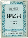 Chicago Civic Opera Company program, Memphis, 1926