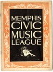 Chicago Civic Opera Company program, Memphis, 1925