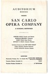 San Carlo Opera Company program, Memphis, 1944?