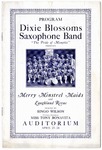 Dixie Blossoms Saxophone Band program, Memphis, 1925
