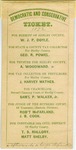 Democratic and Conservative Ticket, Shelby County, Tennessee, 1872