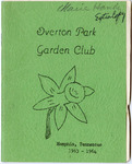 Yearbook, Overton Park Garden Club, 1963-1968