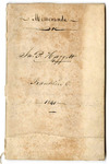 John P. Haggott journal, 1845