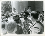 James Mock holds press conference, Memphis State University, 1969