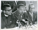 Rev. James Lawson, Dr. Martin Luther King, Jr., and Rev. Ralph Jackson, Memphis, March 1968
