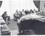 Union officials meet with Memphis mayor, 1968