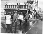Striking sanitation workers marching, Memphis, 1968