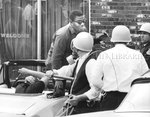 Memphis policeman swings a baton, 1968