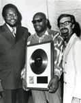 Isaac Hayes with Al Bell and Jim Stewart