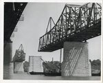 Memphis and Arkansas Bridge under construction, 1949