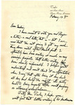 Letter: Peter Taylor to Nadine Parker, 1941