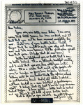 Letter: Peter Taylor to Nadine Parker, 1944