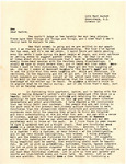 Letter: Peter Taylor to Nadine Parker, 1946