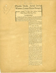 Newspaper clipping, Memphis Evening Appeal, 1929 September 14