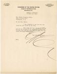 Letter, Tennessee Rep. E. H. Crump to Phoebe Omlie, 1933 November 16