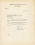 Letter, James A. Farley to Phoebe Omlie, 1934 January 6