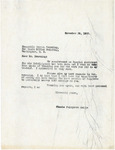 Letter, Phoebe Fairgrave Omlie to Honorable Gordon Browning, 1933 November 28