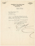Letter, Tennessee Rep. E. H. Crump to Phoebe Fairgrave Omlie, 1933 November 22