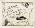 Christmas card, Mid-South Airways and the Omlies, 1931