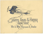 Christmas card, Mr. and Mrs. Vernon C. Omlie, undated