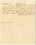 Document, Stock Certificate, Memphis Manufacturing Company, 1838 September 1