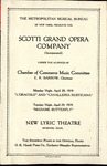 Scotti Grand Opera Company program, Memphis, 1919