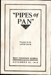 West Tennessee State Normal School, Memphis, play program, 1919