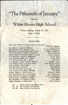 Whitehaven High School, Memphis, play program, 1920