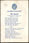 West Tennessee State Normal School alumni banquet card, 1920