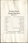 Arlington High School, Memphis, graduation program, 1921