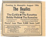 Beatles' concert advertisement