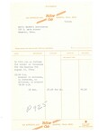 Invoice, limousine for the Beatles