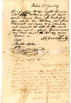 Enslaved persons bill of sale, Bolivar, Tennessee, 1837