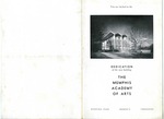 Memphis Academy of Arts building dedication program, 1959