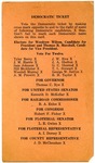 Tennessee Democratic election ticket, 1916